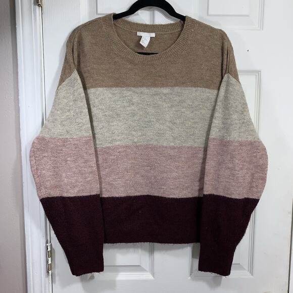 H&M Womens Knit Ombre Sweater M - Picture 1 of 7